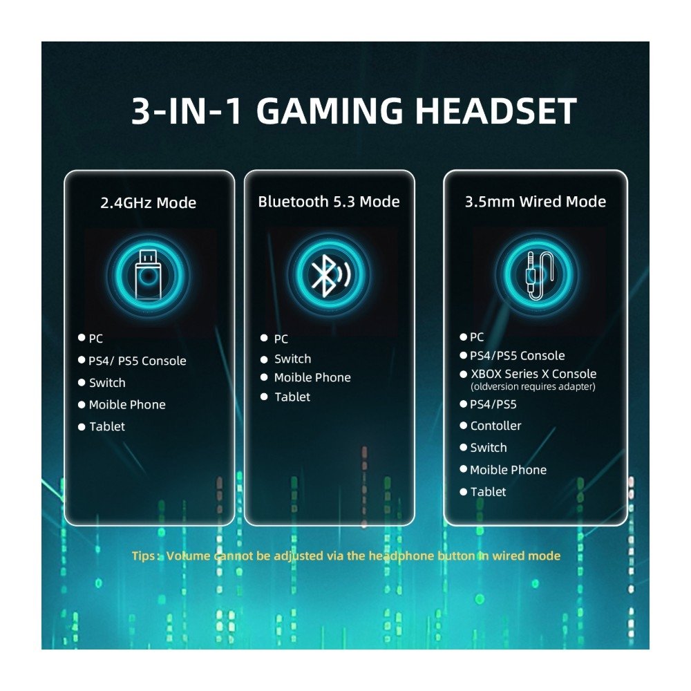 Imagem 4 de 9 do produto Headset Gamer Sem Fio Attack Shark L80 Pro, Bluetooth, Som Surround 7.1, Branco - L80PRO