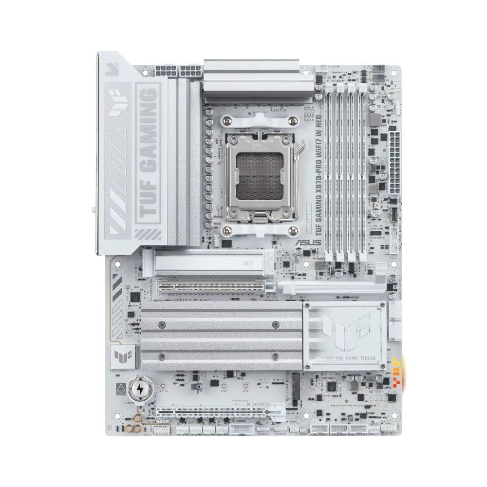 Placa Mãe TUF GAMING X870-PRO WIFI7 W NEO, AMD AM5, ATX, DDR5, Wi-fi 7, Branco - 90MB1NY0-M0EAY0