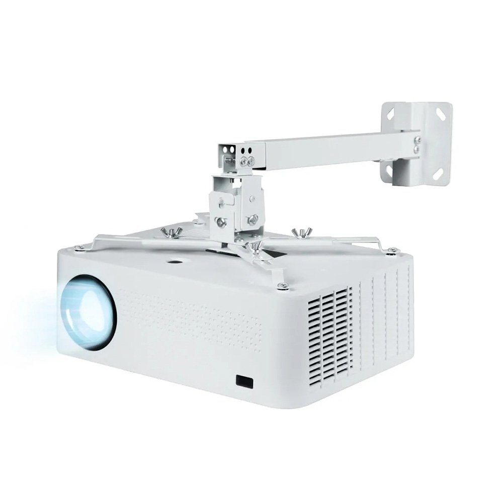 Suporte Universal Para Projetor GT, 3 Em 1 Branco - SUP-PROJ-GT