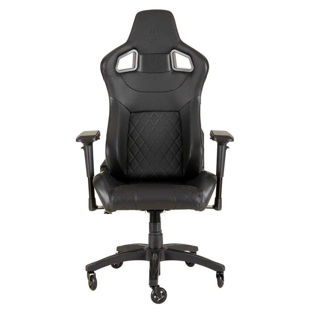 Cadeira Gamer Corsair T1 Race, Até 120Kg, Apoio de Braços 4D, com Almofadas, Reclinável, Cilindro de Gás Classe 4, Preto - CF-9010011 Cadeira Gamer Corsair T1 Race, Até 120Kg, Apoio de Braços 4D, com Almofadas, Reclinável, Cilindro de Gás Classe 4, Preto - CF-9010011