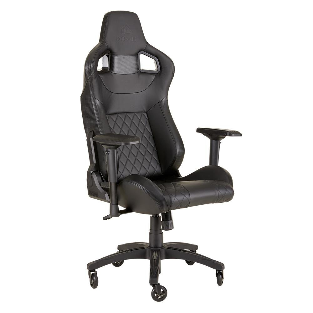 Cadeira Gamer Corsair T1 Race, Até 120Kg, Apoio de Braços 4D, com Almofadas, Reclinável, Cilindro de Gás Classe 4, Preto - CF-9010011 Cadeira Gamer Corsair T1 Race, Até 120Kg, Apoio de Braços 4D, com Almofadas, Reclinável, Cilindro de Gás Classe 4, Preto - CF-9010011