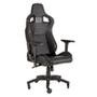 Cadeira Gamer Corsair  T1 Race, Até 120Kg, Apoio de Braços 4D, com Almofadas, Reclinável, Cilindro de Gás Classe 4, Preto - CF-9010011