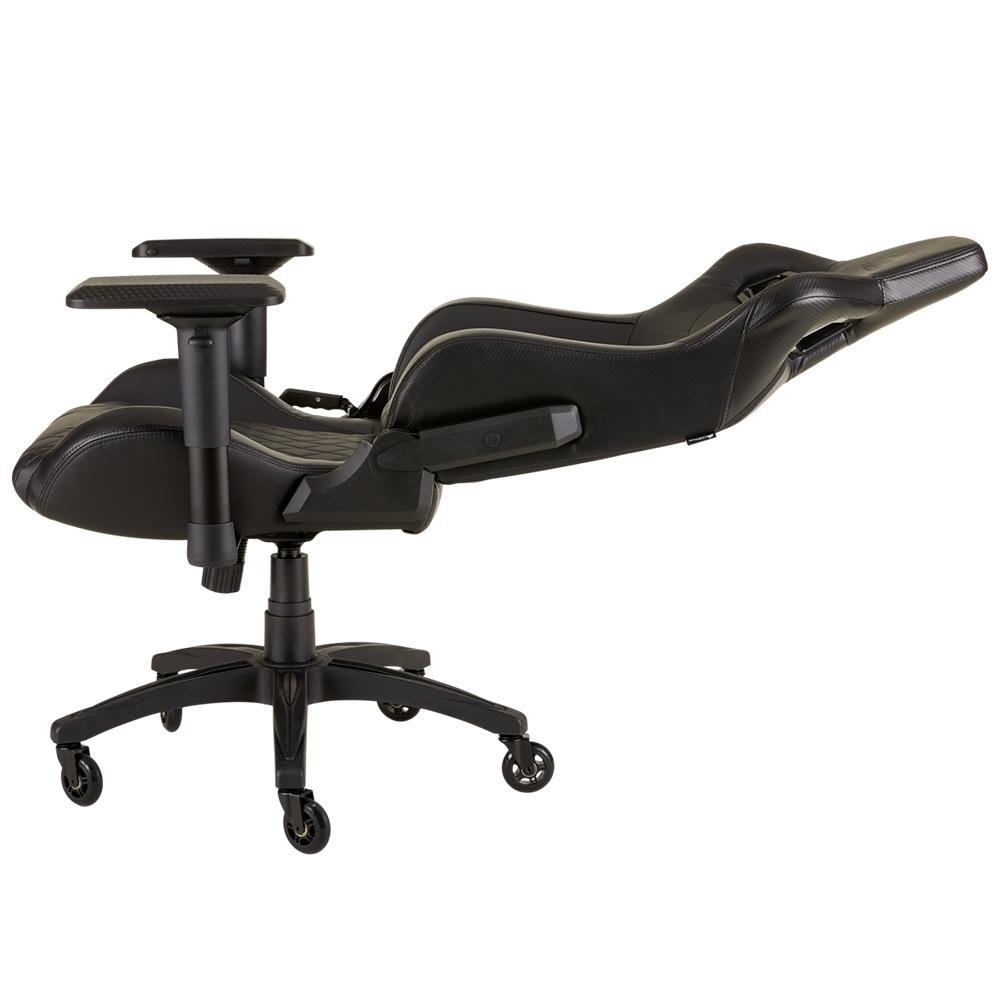 Cadeira Gamer Corsair T1 Race, Até 120Kg, Apoio de Braços 4D, com Almofadas, Reclinável, Cilindro de Gás Classe 4, Preto - CF-9010011 Cadeira Gamer Corsair T1 Race, Até 120Kg, Apoio de Braços 4D, com Almofadas, Reclinável, Cilindro de Gás Classe 4, Preto - CF-9010011