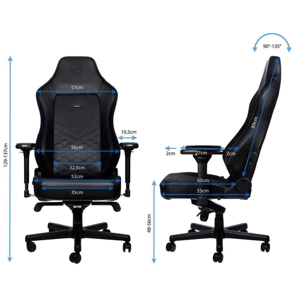 Cadeira Gamer Noblechairs Hero, Black Blue | KaBuM!
