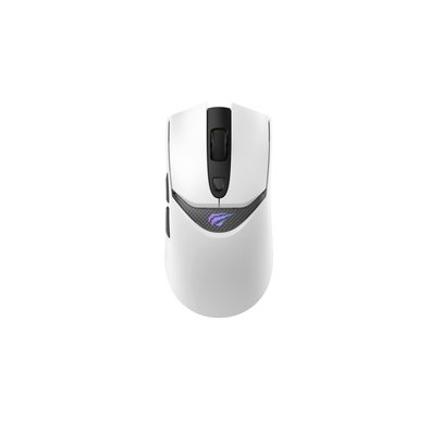 Mouse Gamer Sem Fio Havit Houyi-M4 Pro, Bluetooth e 2.4GHz, Sensor PAW3395, 26000 DPI, Branco - Houyi-M4 Pro