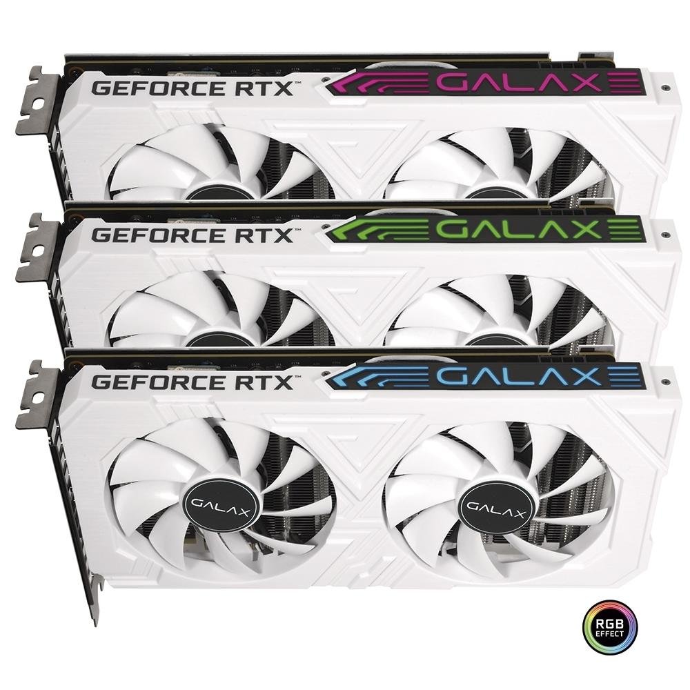 Placa de Vídeo Galax NVIDIA RTX 2060 EX White (1-Click OC) 6GB, GDDR6 - 26NRL7HPY3EW Placa de Vídeo Galax NVIDIA RTX 2060 EX White (1-Click OC) 6GB, GDDR6 - 26NRL7HPY3EW