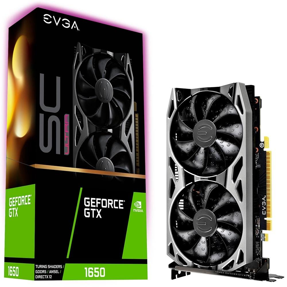 NVIDIA GeForce GTX 1650 4GB 1スロット GDDR5 Placa de Vídeo EVGA NVIDIA GeForce GTX 1650 SC Ultra |KaBuM!