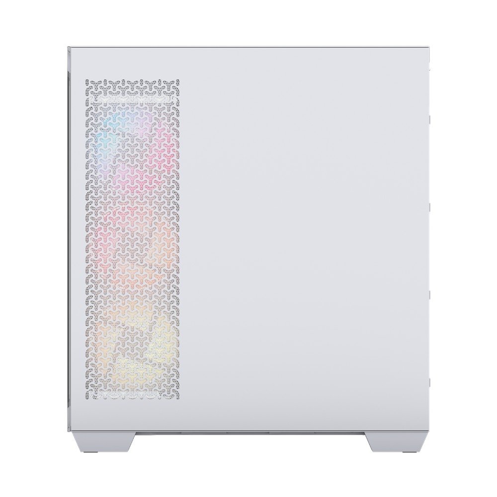 Gabinete Gamer ( Balão.info) 3500X LX-R, Mid-Tower, Vidro Temperado, 3 Fans LX120 RGB Inclusas, ( Balão.info) LINK, Branco - CC-( Balão.info)-WW - view 2