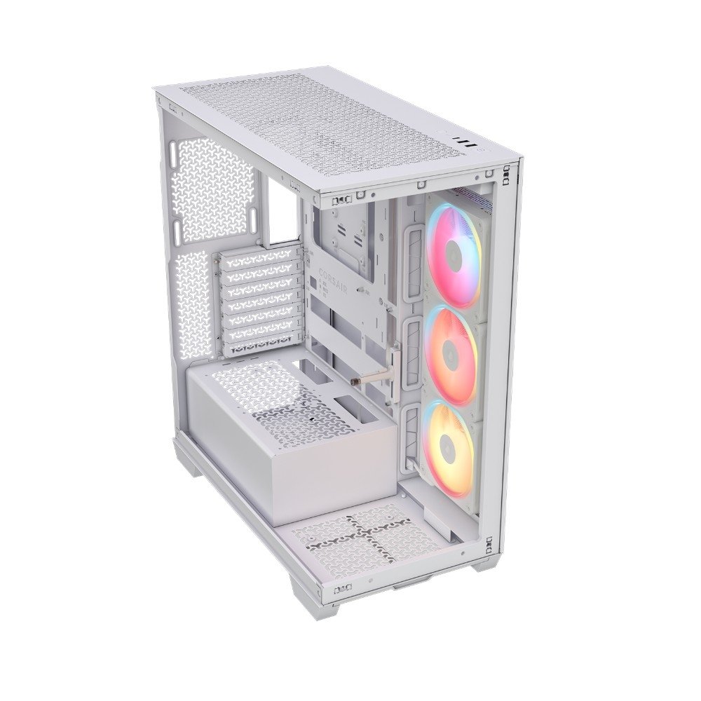 Gabinete Gamer Corsair 3500X LX-R, Mid-Tower, Vidro Temperado, 3 Fans LX120 RGB Inclusas, iCUE LINK, Branco - CC-9011325-WW