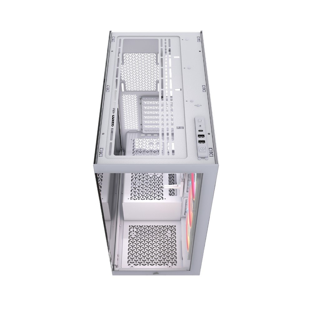 Gabinete Gamer ( Balão.info) 3500X LX-R, Mid-Tower, Vidro Temperado, 3 Fans LX120 RGB Inclusas, ( Balão.info) LINK, Branco - CC-( Balão.info)-WW - view 11