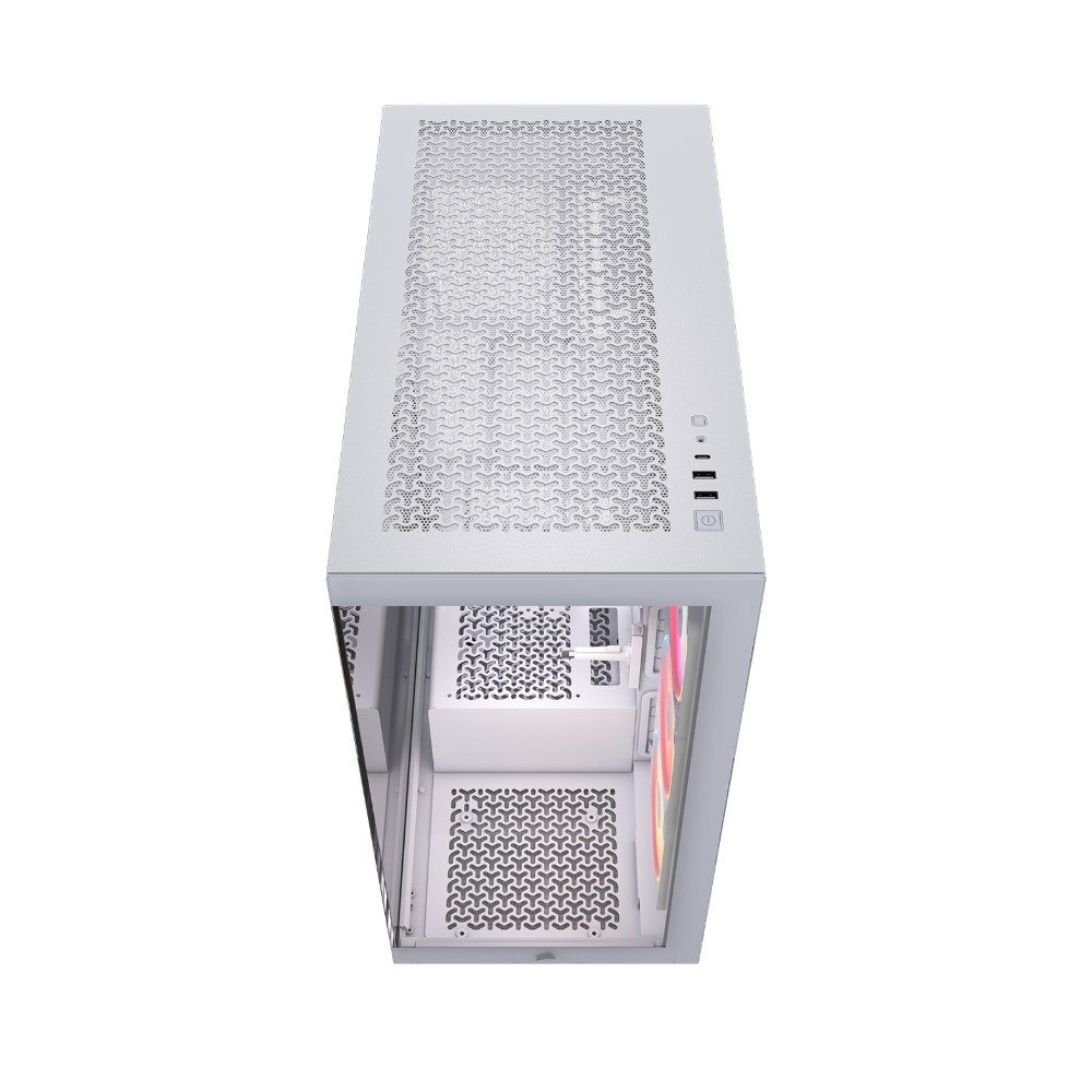 Gabinete Gamer ( Balão.info) 3500X LX-R, Mid-Tower, Vidro Temperado, 3 Fans LX120 RGB Inclusas, ( Balão.info) LINK, Branco - CC-( Balão.info)-WW - view 12