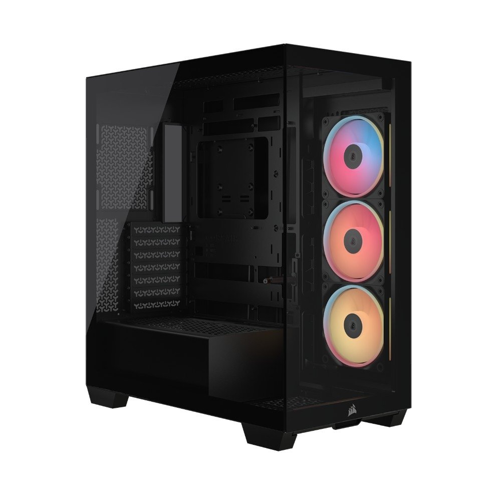 Gabinete Gamer Corsair 3500X LX-R, Mid-Tower, Vidro Temperado, 3 Fans LX120 RGB Inclusas, iCUE LINK, Preto - CC-9011324-WW