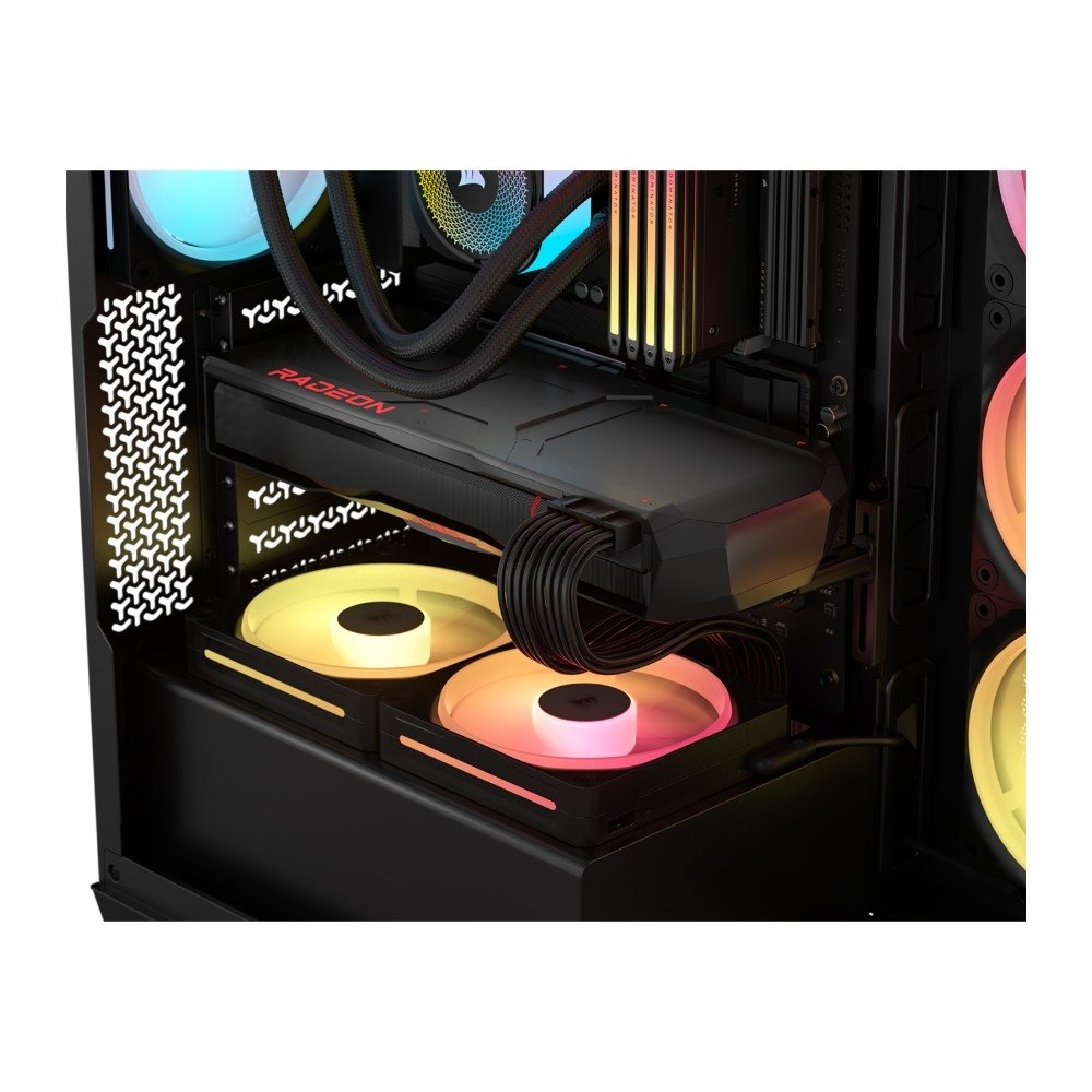 Gabinete Gamer ( Balão.info) 3500X LX-R, Mid-Tower, Vidro Temperado, 3 Fans LX120 RGB Inclusas, ( Balão.info) LINK, Preto - CC-( Balão.info)-WW - view 10