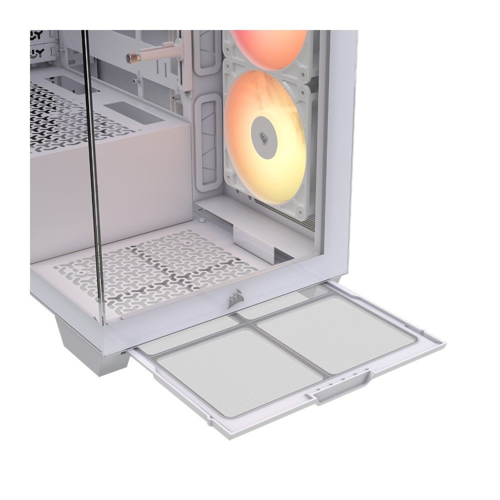 Gabinete Gamer Corsair 3500X RS, Mid-Tower, Vidro Temperado, 3 Fans RS120 ARGB Inclusas, Branco - CC-9011323-WW Gabinete Gamer Corsair 3500X RS, Mid-Tower, Vidro Temperado, 3 Fans RS120 ARGB Inclusas, Branco - CC-9011323-WW