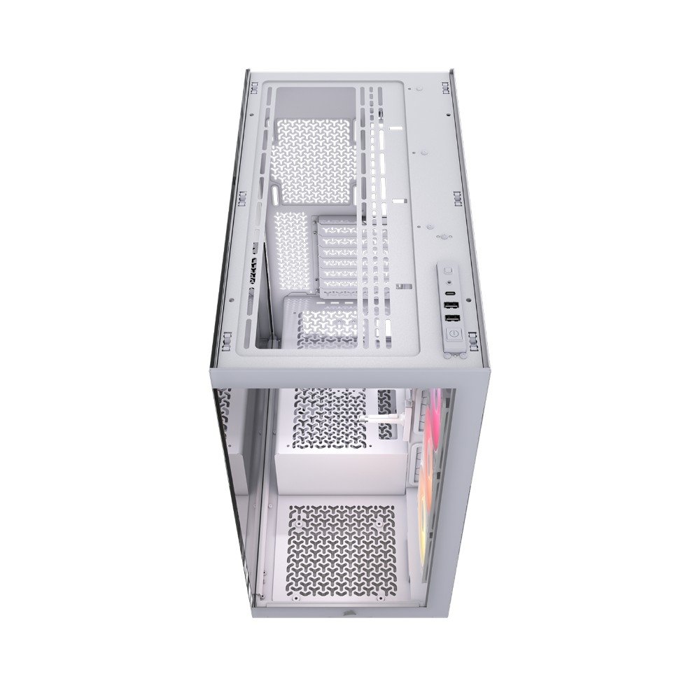 Gabinete Gamer Corsair 3500X RS, Mid-Tower, Vidro Temperado, 3 Fans RS120 ARGB Inclusas, Branco - CC-9011323-WW Gabinete Gamer Corsair 3500X RS, Mid-Tower, Vidro Temperado, 3 Fans RS120 ARGB Inclusas, Branco - CC-9011323-WW