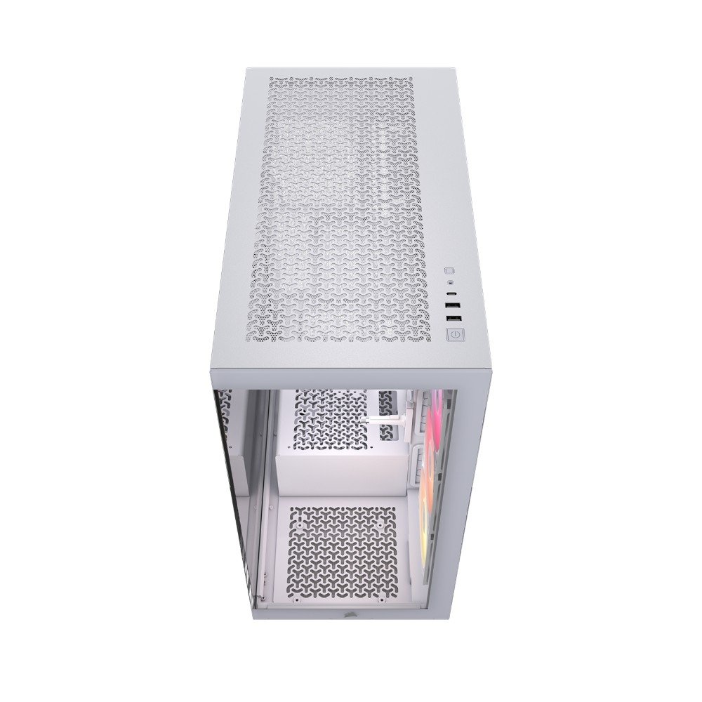 Gabinete Gamer Corsair 3500X RS, Mid-Tower, Vidro Temperado, 3 Fans RS120 ARGB Inclusas, Branco - CC-9011323-WW Gabinete Gamer Corsair 3500X RS, Mid-Tower, Vidro Temperado, 3 Fans RS120 ARGB Inclusas, Branco - CC-9011323-WW