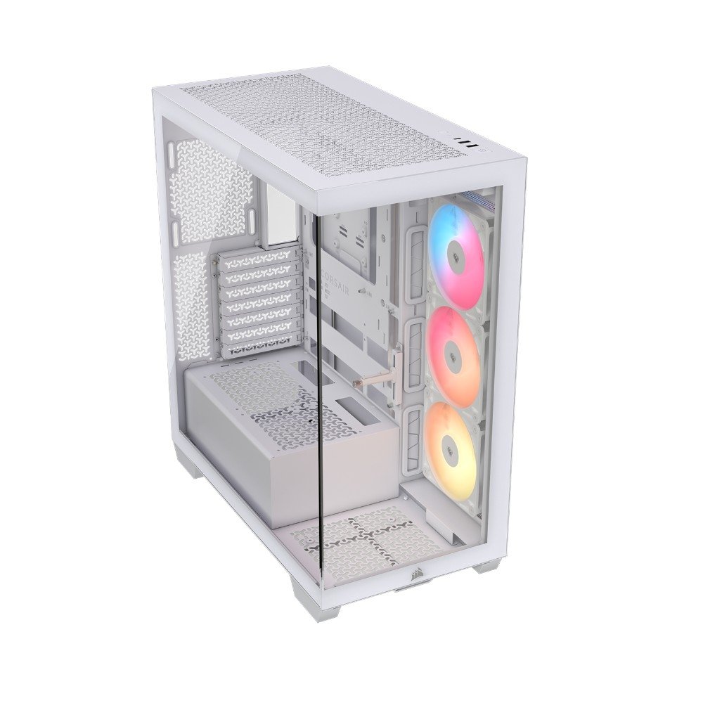 Gabinete Gamer Corsair 3500X RS, Mid-Tower, Vidro Temperado, 3 Fans RS120 ARGB Inclusas, Branco - CC-9011323-WW