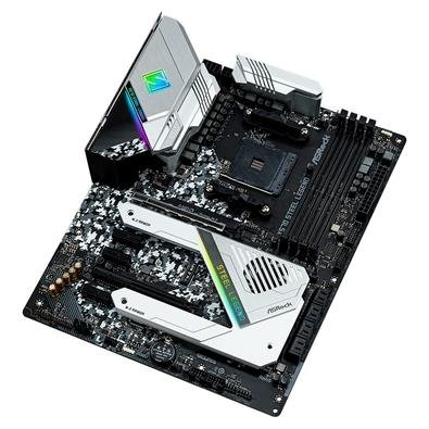 送料無料 いつまで Asrock Mãe Placa ASRock ATX AM4, AMD Legend, Steel X570 グラフィックボード・グラボ・ビデオカード