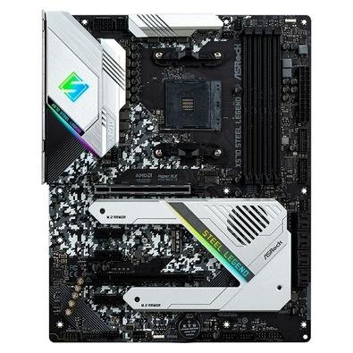 激安商品 Legend, Steel X570 ASRock Asrock Mãe Placa AMD ATX AM4, グラフィックボード・グラボ・ビデオカード