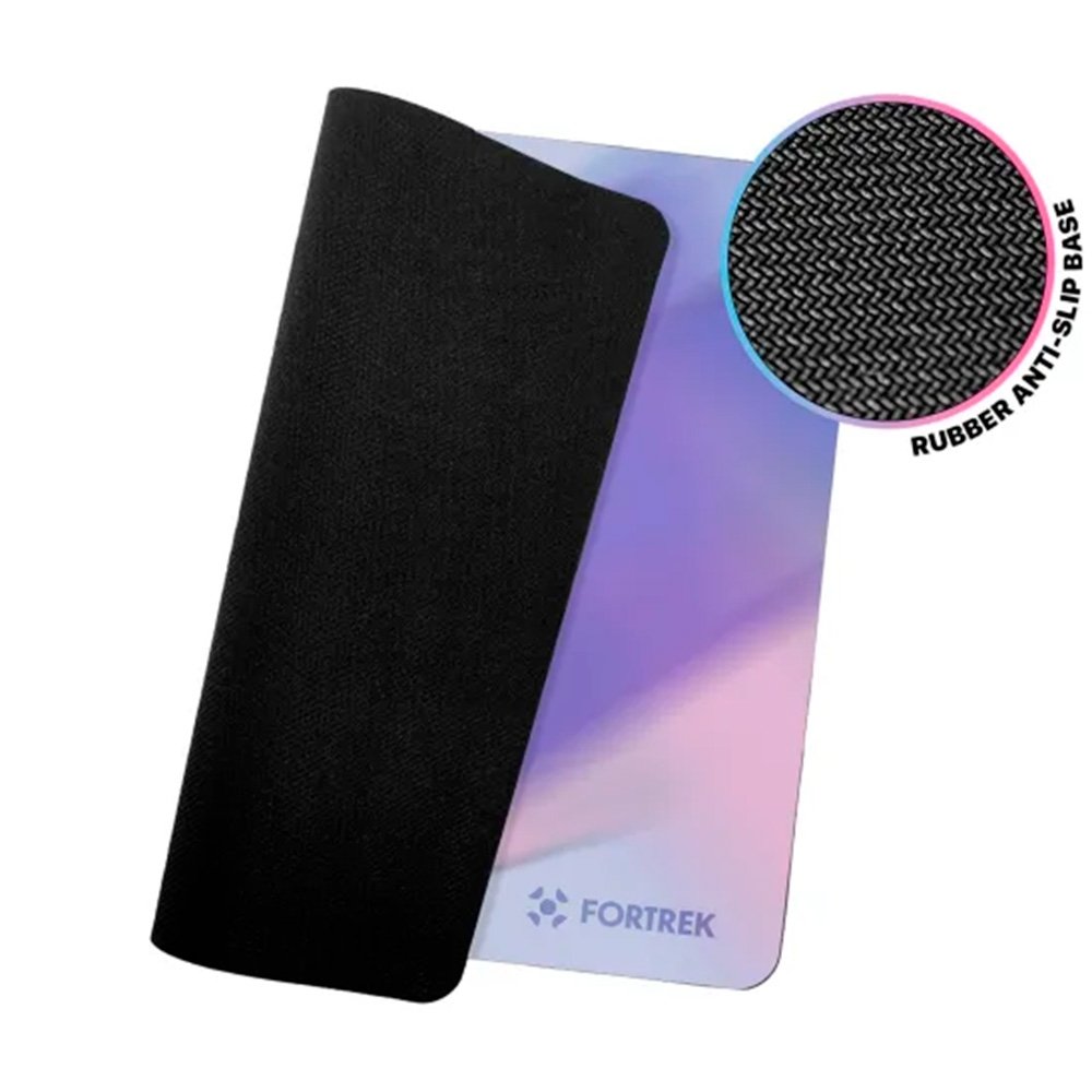 Mousepad Gamer Fortrek Quickglass PRO, Grande (450x400mm), Superfície com Infusão de Vidro, Base Antiderrapante, Branco - 87723 Mousepad Gamer Fortrek Quickglass PRO, Grande (450x400mm), Superfície com Infusão de Vidro, Base Antiderrapante, Branco - 87723