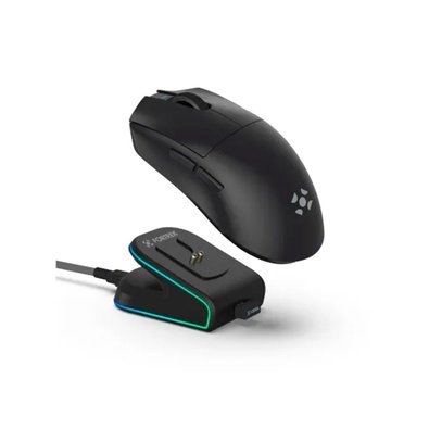 Mouse Gamer Sem Fio Fortrek Loyal, RGB, Sensor PAW3311, 12000 DPI, Com Dock de Carregamento Magnético, Preto - 86963