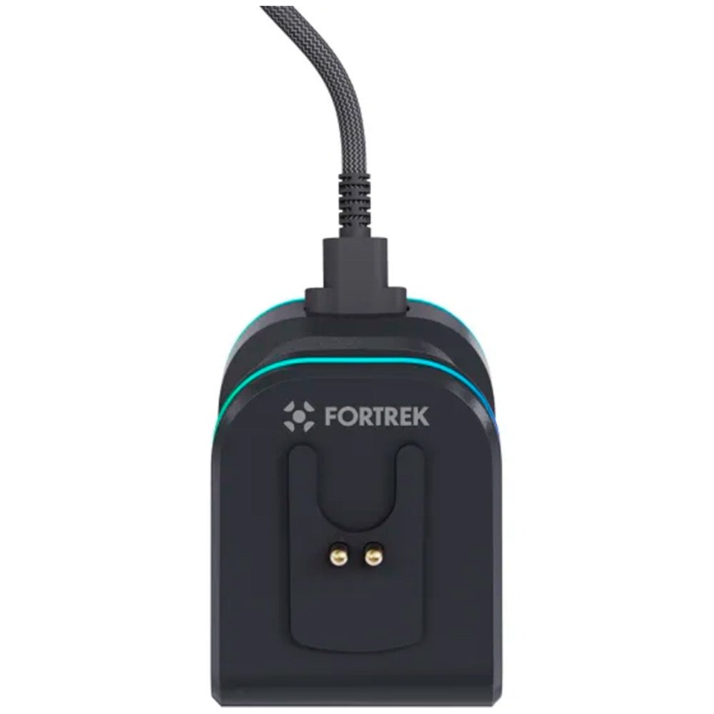 Imagem 6 de 6 do produto Mouse Gamer Sem Fio Fortrek Loyal, RGB, Sensor PAW3311, 12000 DPI, Com Dock de Carregamento Magnético, Preto - 86963