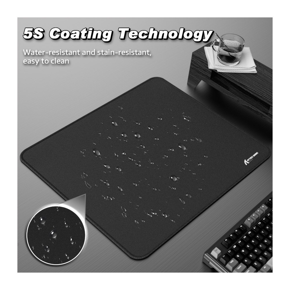 Imagem 3 de 9 do produto Mousepad Gamer Attack Shark, Preto - CCM02 Black