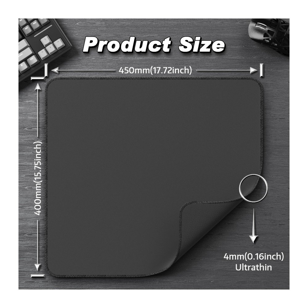 Imagem 8 de 9 do produto Mousepad Gamer Attack Shark, Preto - CCM02 Black