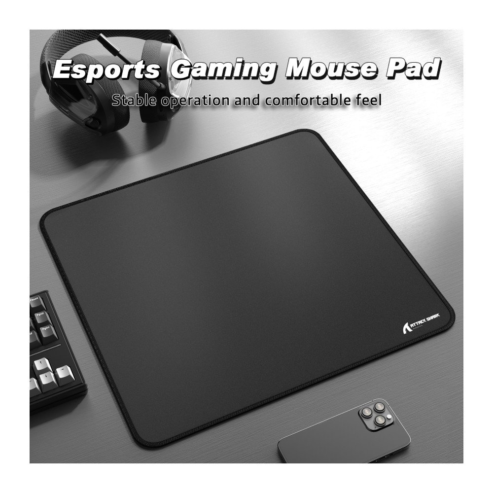 Imagem 9 de 9 do produto Mousepad Gamer Attack Shark, Preto - CCM02 Black