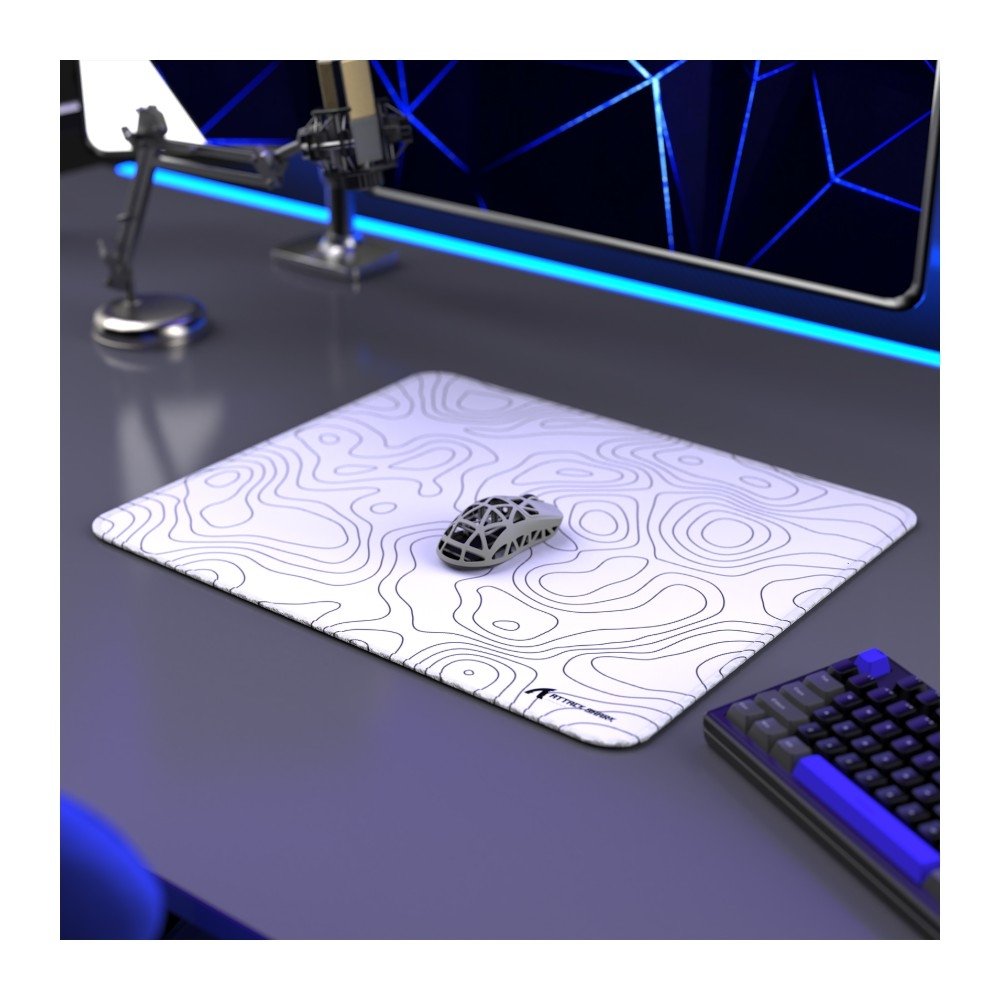 Imagem 4 de 9 do produto Mousepad Gamer Attack Shark, White-Contour Line - CCM02 White