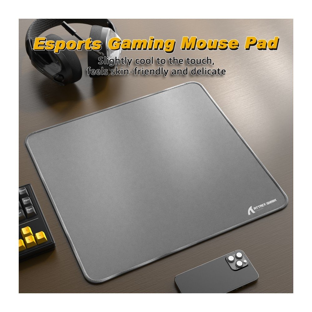Imagem 9 de 9 do produto Mousepad Gamer Attack Shark, Cinza - CCM02 Gray