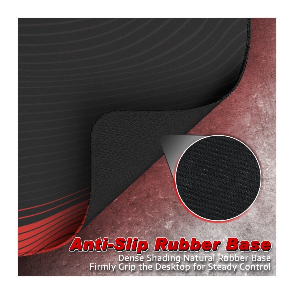 Mousepad Gamer Attack Shark, Black Red-Contour Line - CCM02 Mousepad Gamer Attack Shark, Black Red-Contour Line - CCM02