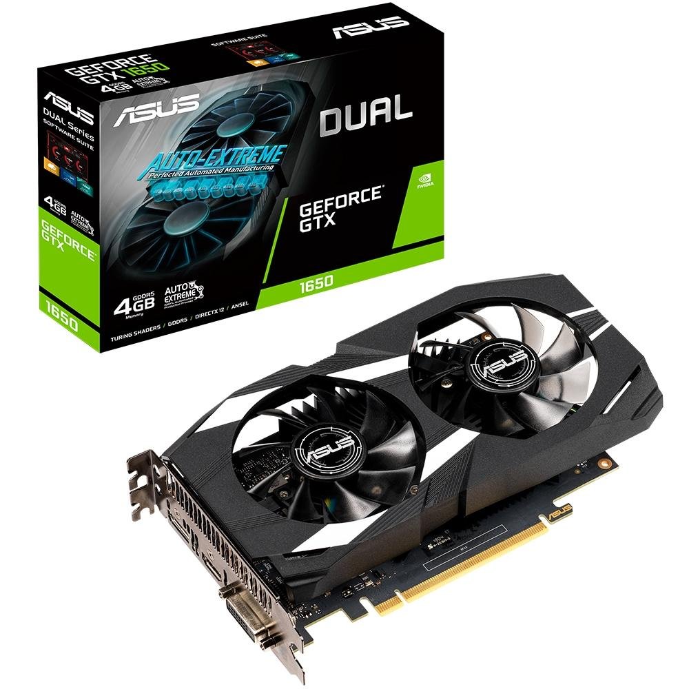 Placa de Vídeo Asus Dual GeForce GTX 1650 | KaBuM!