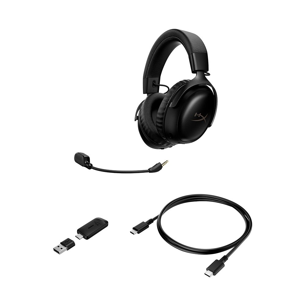 Imagem 7 de 11 do produto Headset Gamer Sem Fio HyperX Cloud III S, DTS Headphone:X, Bateria até 120h, Preto - A59YZAA