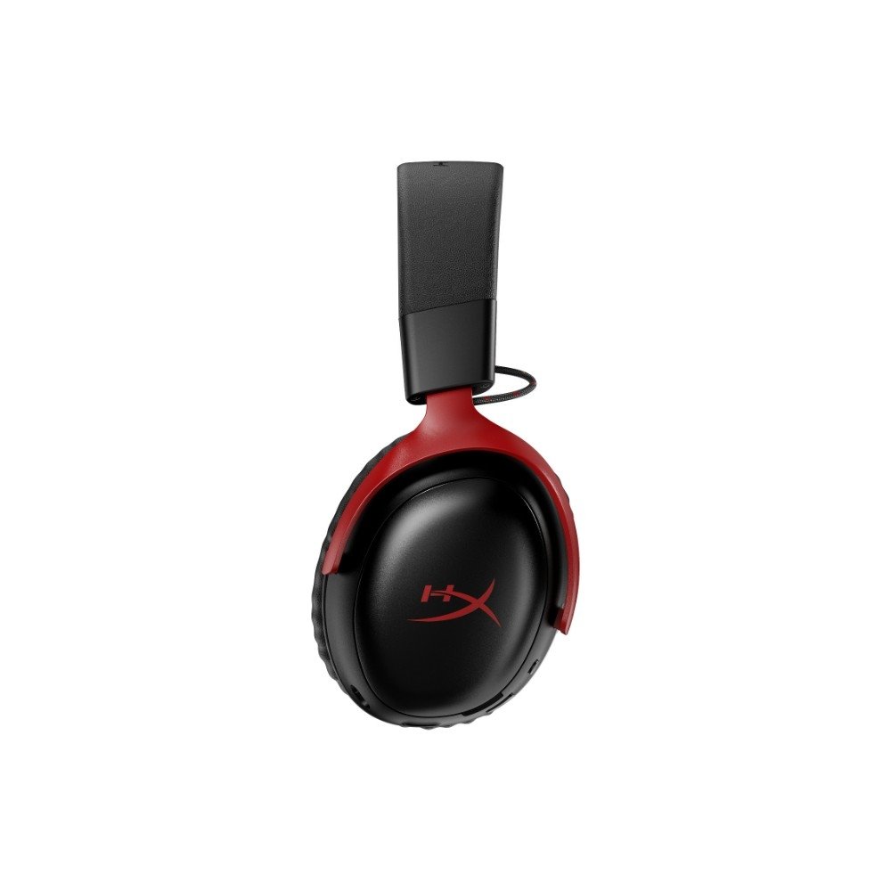 Imagem 7 de 7 do produto Headset Gamer Sem Fio HyperX Cloud III S, DTS Headphone:X, Bateria até 120h, Preto e Vermelho - A59Z0AA