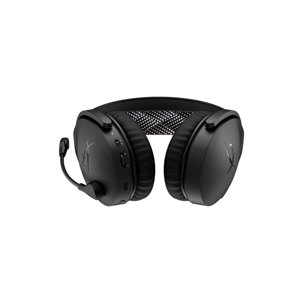 Headset Gamer Sem Fio HyperX Cloud Jet, Conexão 2.4GHz, Bluetooth, Microfone com Cancelamento de Ruído, Preto - AJ0T1AA - view 4
