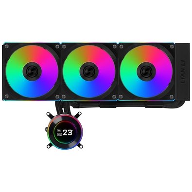 Water Cooler Lian Li Hydroshift II LDC-C 360CL, 360mm, Tela IPS 2.8"", ARGB, Unifans CL, Preto - GHS2LCD36RB