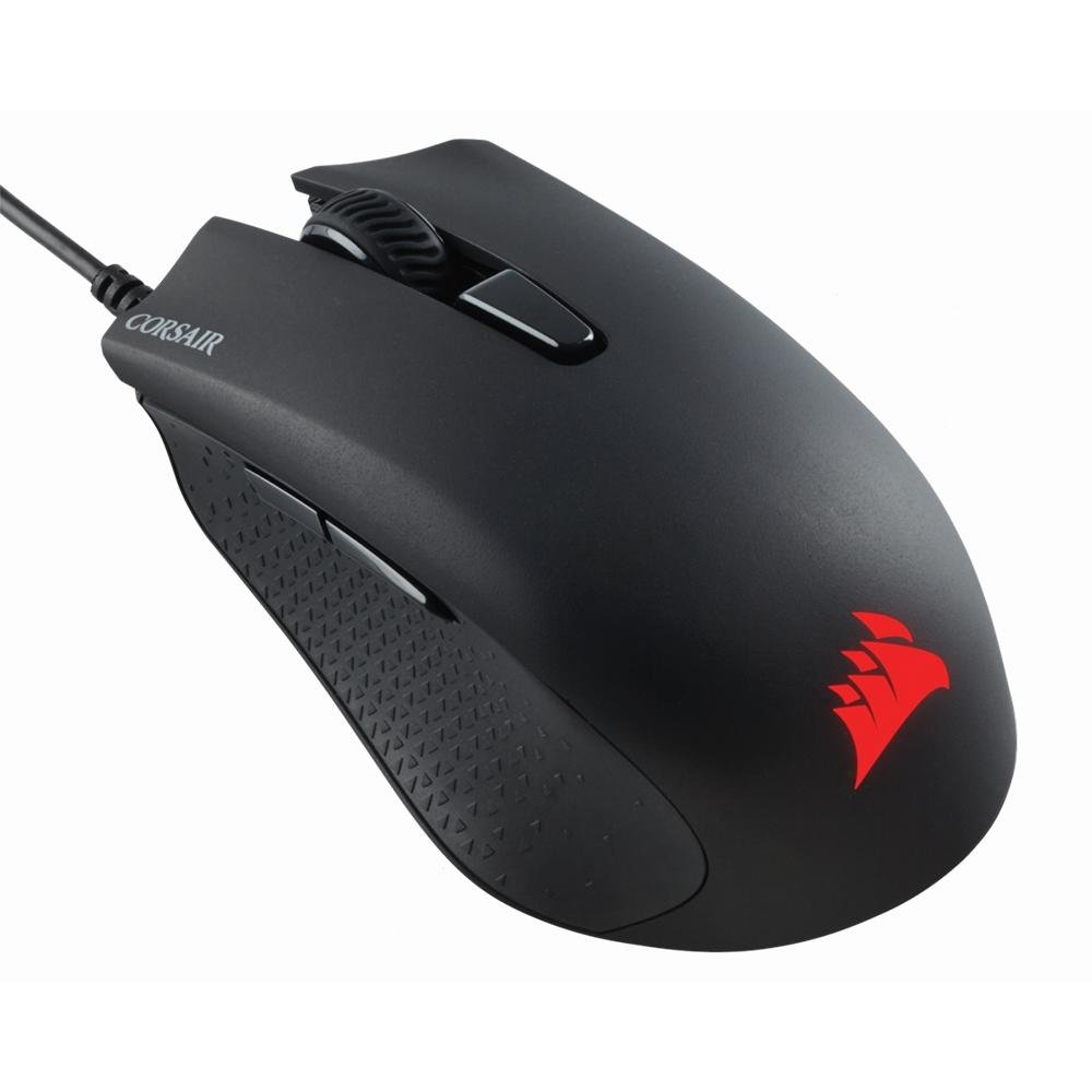 Imagem 1 de 6 do produto Mouse Gamer Corsair Harpoon PRO, RGB, 6 Botões, 12000DPI, Preto - CH-9301111-NA