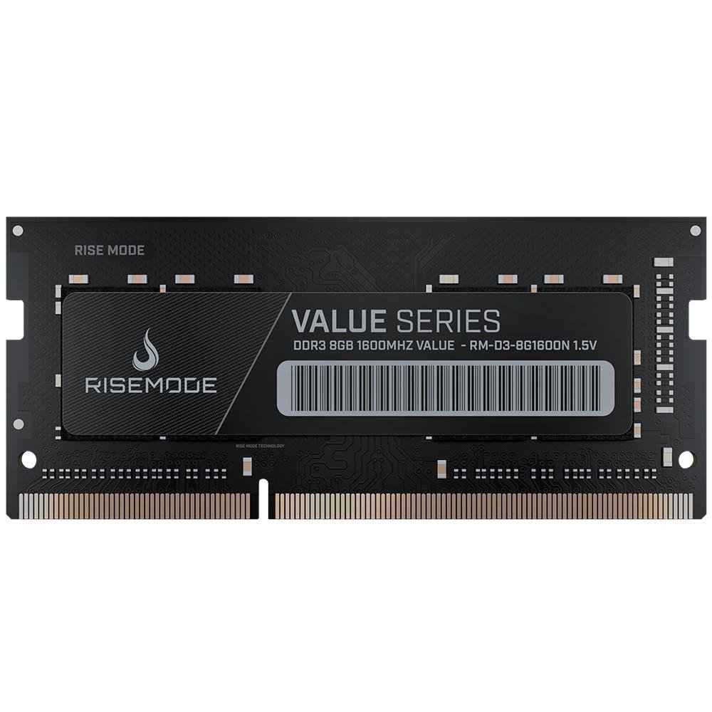 Ram Rise Sensor Memória RAM Rise Mode 8GB 1600MHz DDR3 CL17 para Notebook - RM-D3 ...