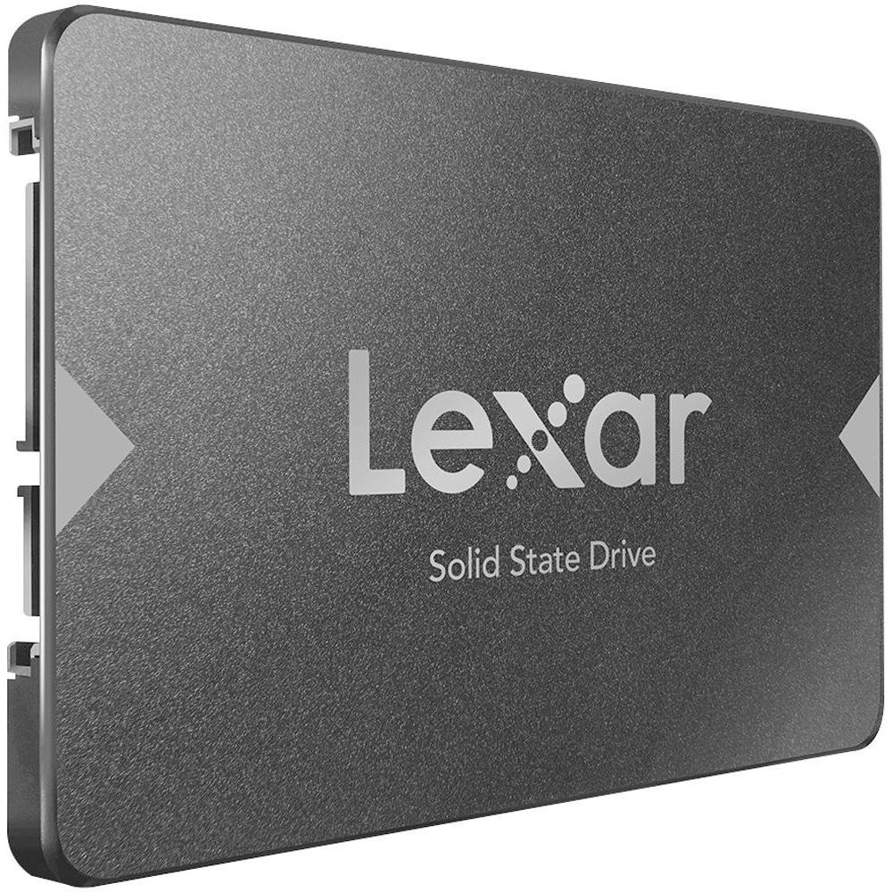 SSD Lexar NS100, 256GB, SATA III, 2.5", Leitura: 520MB/s, Preto - LNS100-256RBNA SSD Lexar NS100, 256GB, SATA III, 2.5", Leitura: 520MB/s, Preto - LNS100-256RBNA