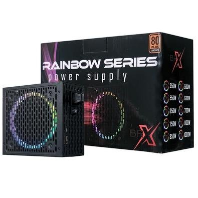 Fonte de alimentação BR One BRX Rainbow, ideal para o seu setup. Deixe o seu PC nas mãos de quem dá conta do recado, tudo isso combinado com um desig