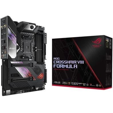 A ROG Crosshair VIII Formula oferece conectividade avançada para garantir experiências de jogo ininterruptas. Com a mais recente rede ultra-rápida, in