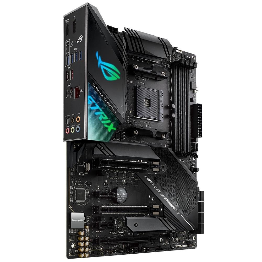 Imagem 3 de 11 do produto Placa-Mãe ASUS ROG Strix X570-F Gaming, AMD AM4, ATX, DDR4, Preto - ROG Strix X570-F Gaming