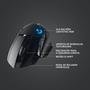 Mouse Gamer Sem Fio Logitech G502 LIGHTSPEED RGB LIGHTSYNC, Ajuste Peso, 11 Botões, Recarregável, Compatível POWERPLAY - 910-005566