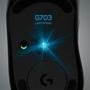 Mouse Gamer Sem Fio Logitech G703 LIGHTSPEED RGB LIGHTSYNC, 6 Botões Programáveis, HERO 25K, Recarregável, Compatível POWERPLAY - 910-005639