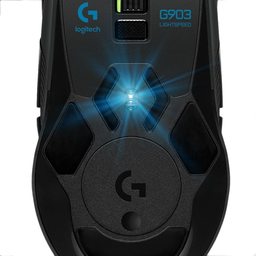 Mouse Gamer Sem Fio ( Balão.info) G903 ( Balão.info) RGB LIGHTSYNC, Design Ambidestro Personalizável, HERO 25K, Compatível POWERPLAY - 910-( Balão.info - foto 5