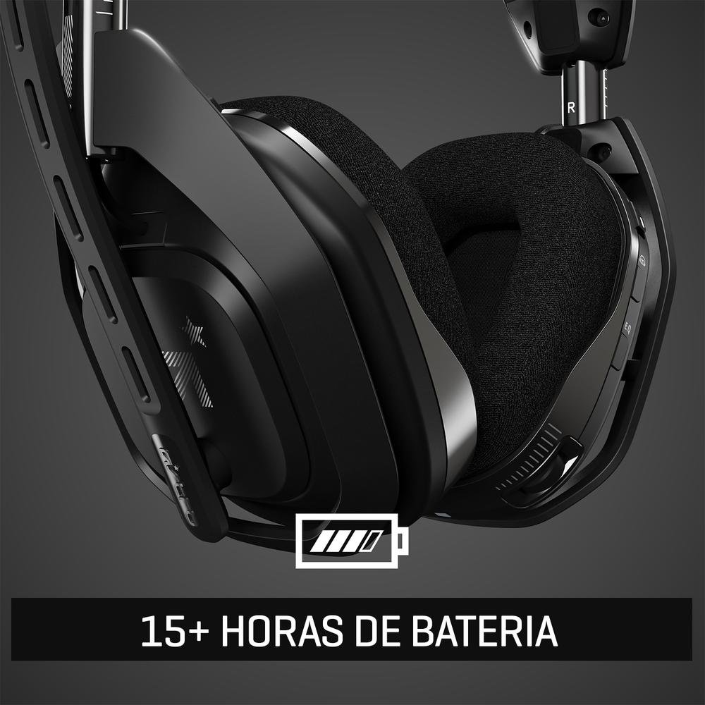 Headset Gamer Sem Fio Astro A50 + Base Station Gen 4 com Áudio Dolby para PS4, PC, Mac - Preto/Prata - 939-001674 Headset Gamer Sem Fio Astro A50 + Base Station Gen 4 com Áudio Dolby para PS4, PC, Mac - Preto/Prata - 939-001674