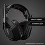 Headset Gamer Sem Fio Astro A50 + Base Station Gen 4 com Áudio Dolby para PS4, PC, Mac - Preto/Prata - 939-001674
