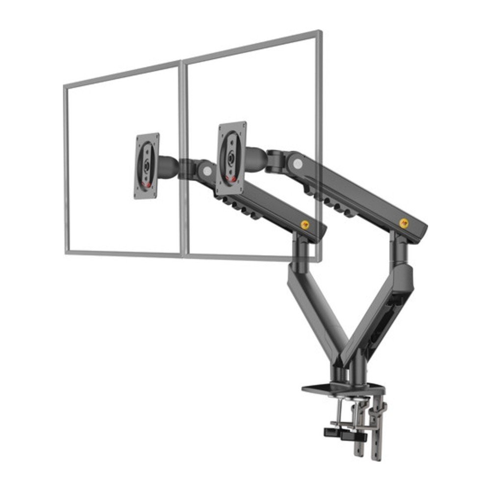 Imagem 2 de 8 do produto Suporte de Mesa Articulado para 2 Monitores de 17" a 32" North Bayou, com Pistão a Gás, VESA, Preto - A5C NB