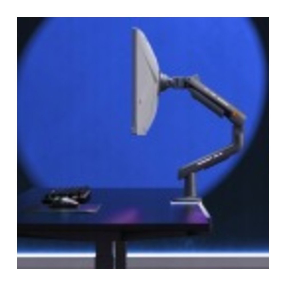 Imagem 8 de 9 do produto Suporte de Mesa Articulado Gamer para Monitor de 32" a 60" North Bayou, com Pistão a Gás, RGB, Preto - F5 NB